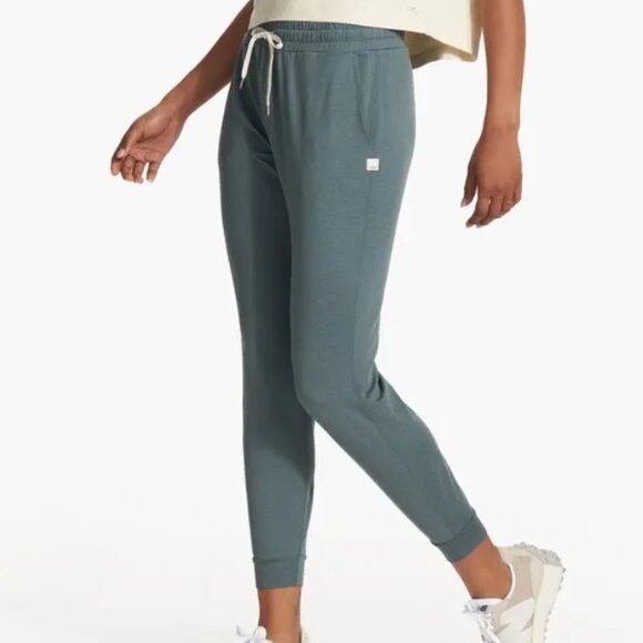 Vuori Pants - Vuori Women's Performance Jogger Lake Heather Green Size Small
